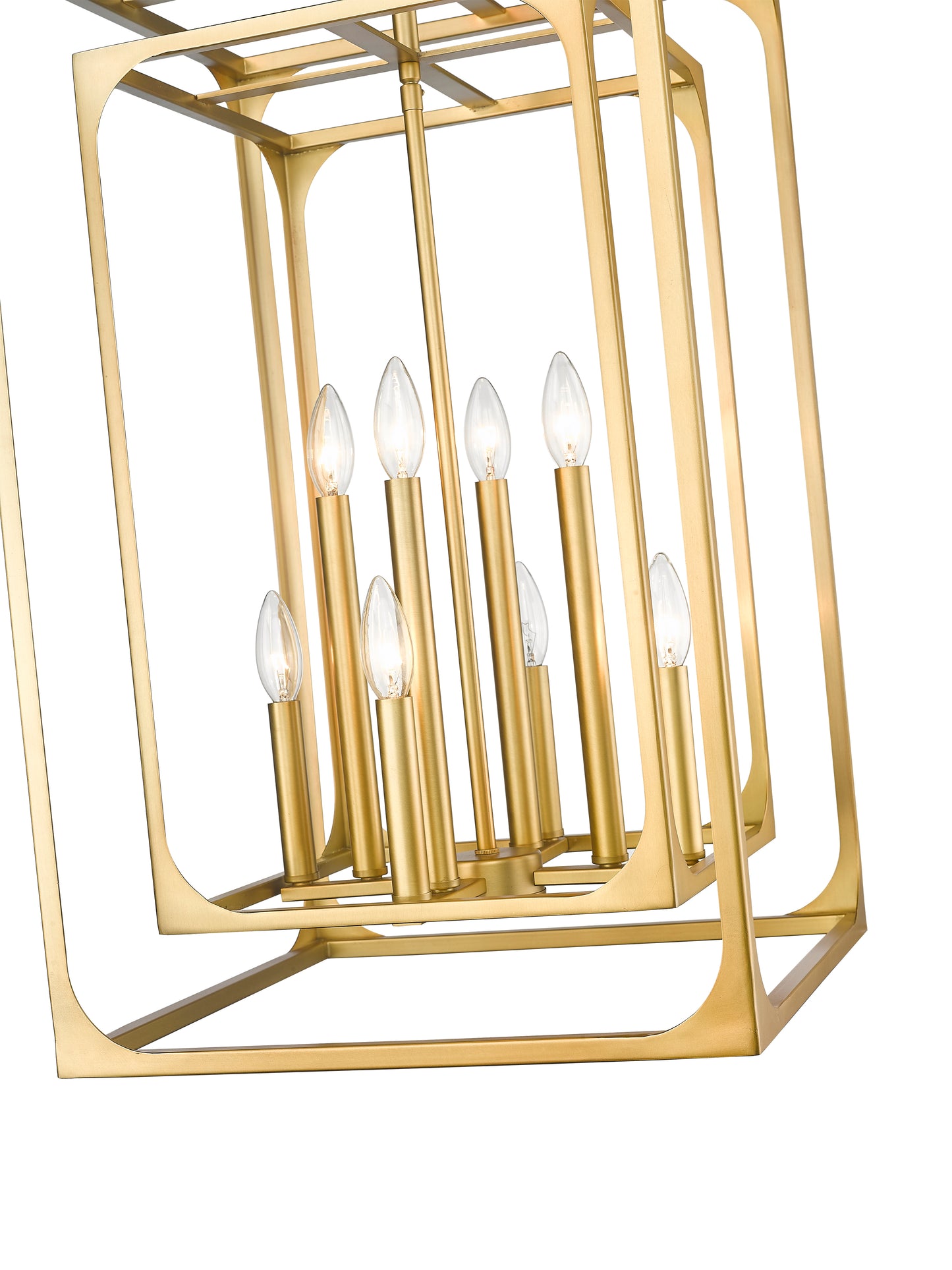 3038-8RB - Easton 8 Light 16" Chandelier - Rubbed Brass