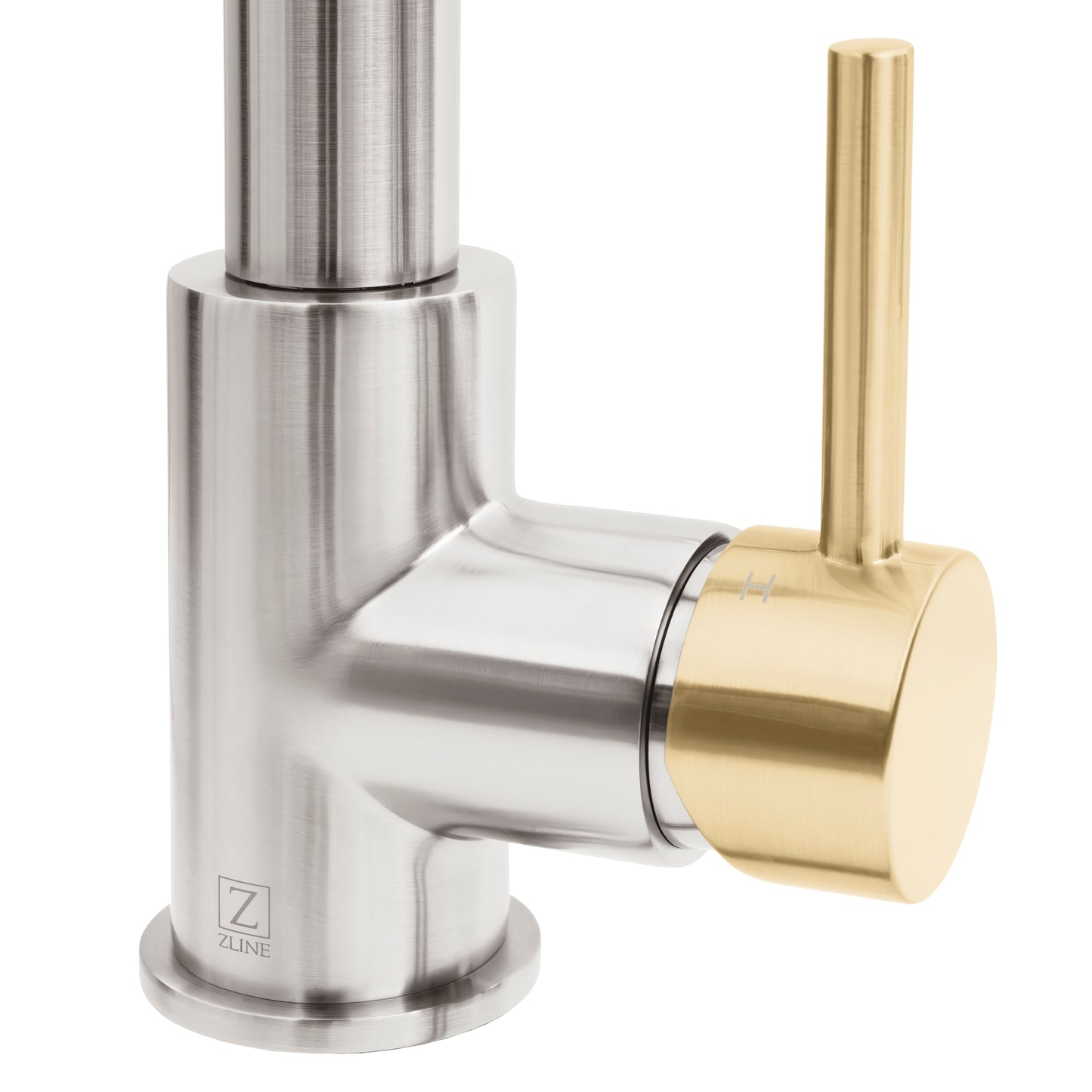 APL-KF-ZBNCB - Autograph Edition Apollo Pull Down Spring Single Handle Kitchen Faucet in Brushed Nickel and Champagne Bronze