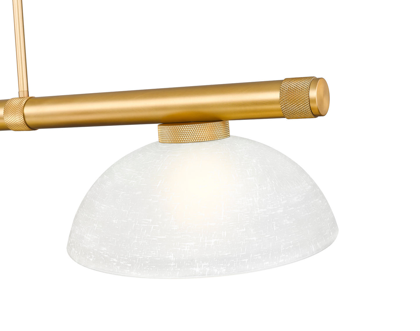 3050-3RB-DWL14 - Vanguard 3 Light 58" Billiard - Rubbed Brass