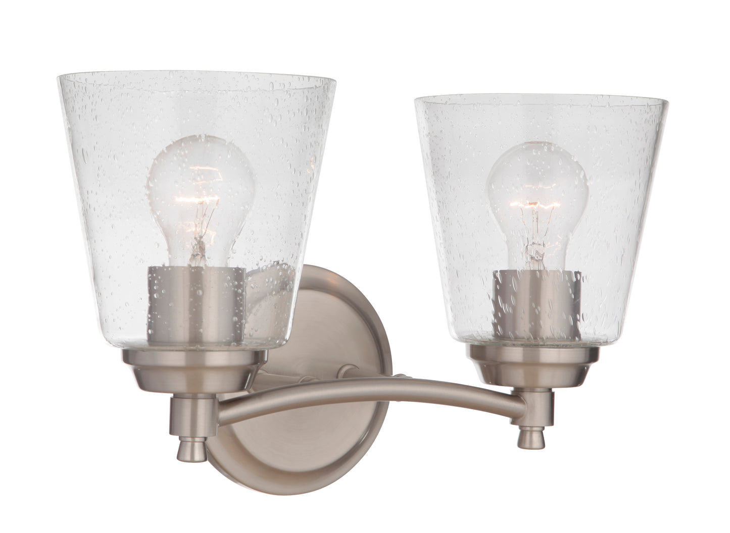 50202-BNK - Tyler 2 Light 14" Wide Vanity Light - Brushed Nickel