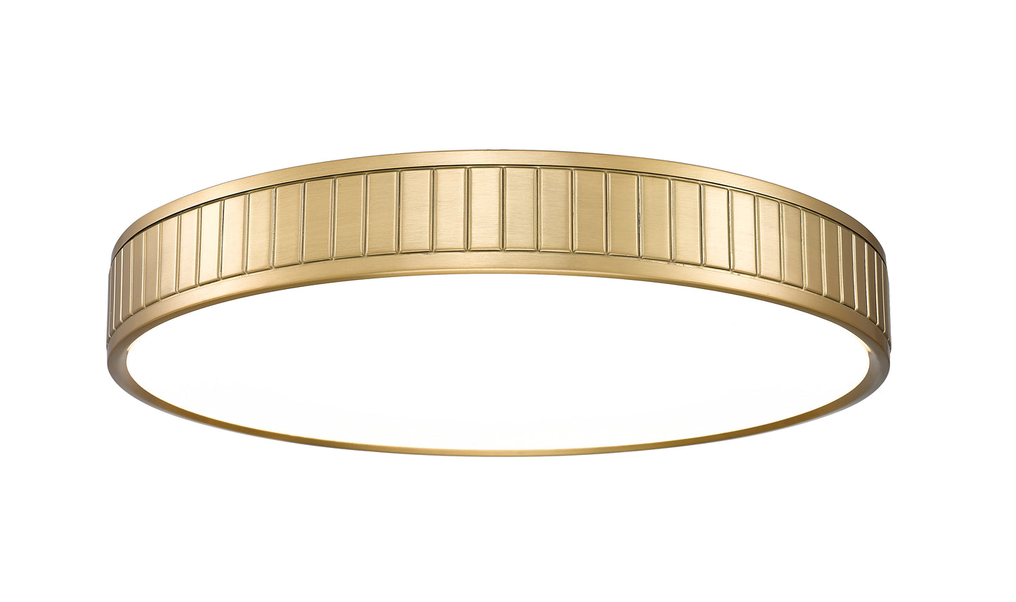 1005F20-MGLD-LED - Madison 1 Light Flush 20" Mount - Modern Gold