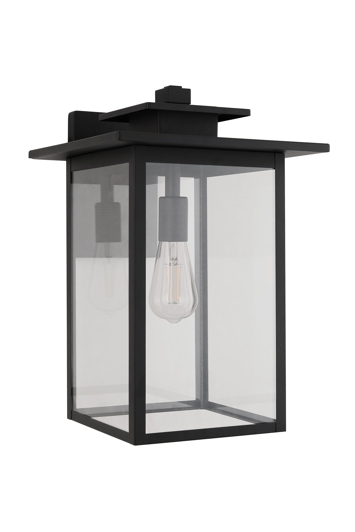 ZA7034-TB - Rock Creek 1 Light 17" High Outdoor Wall Lantern - Textured Black