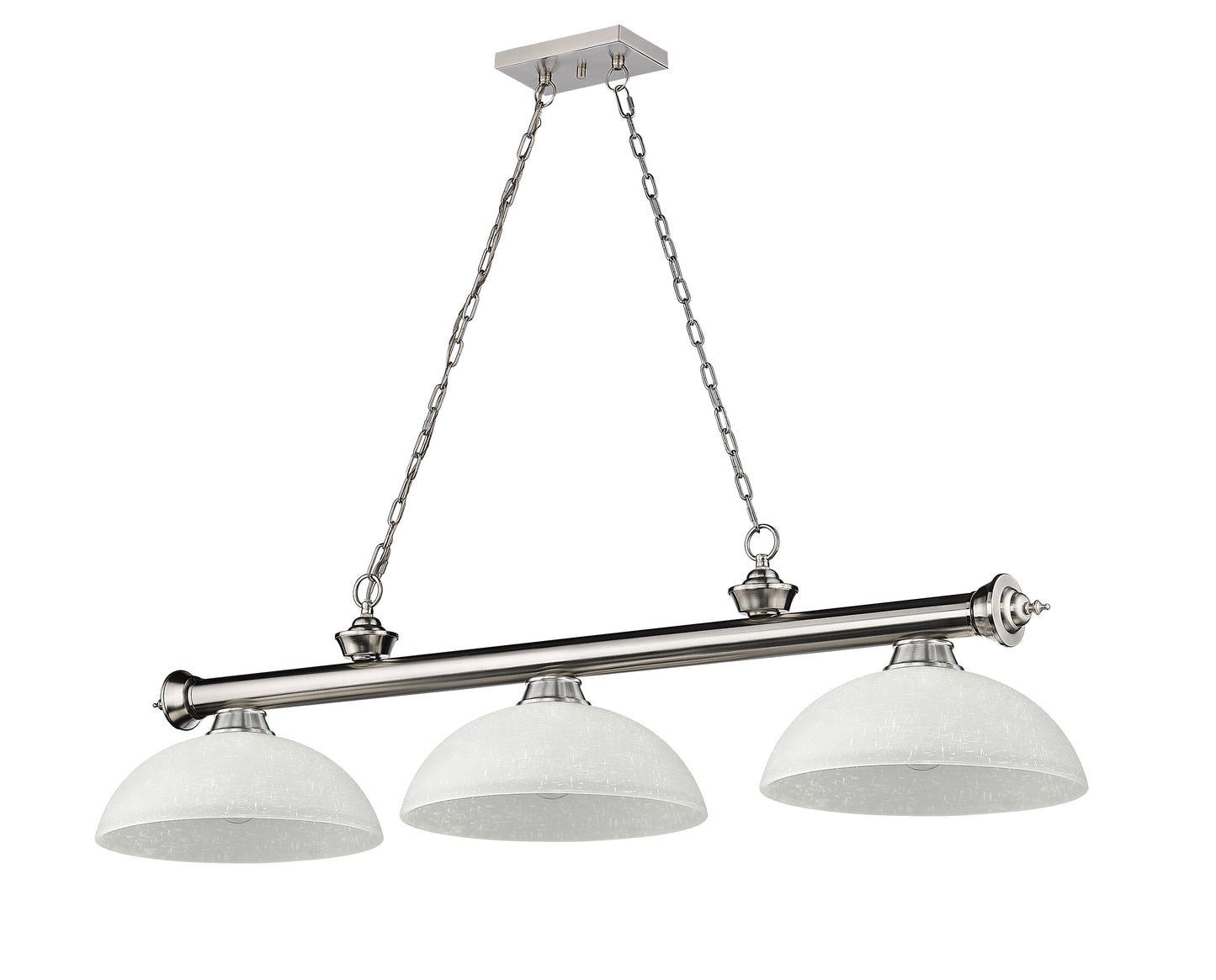 2306-3BN-DWL14 - Cordon 3 Light 57" Billiard - Brushed Nickel