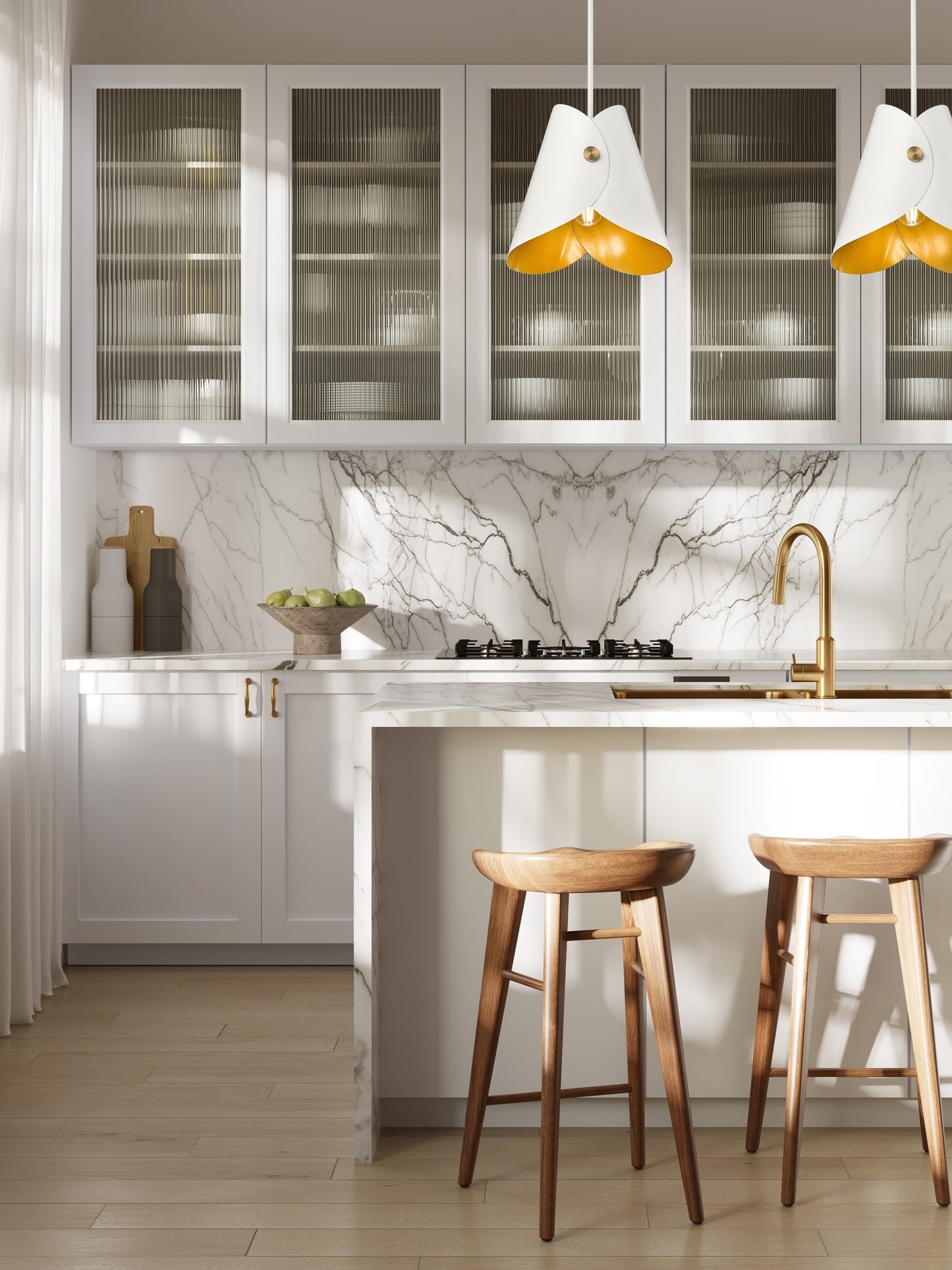 1951P11-MW - Salone 1 Light 10" Pendant - Matte White