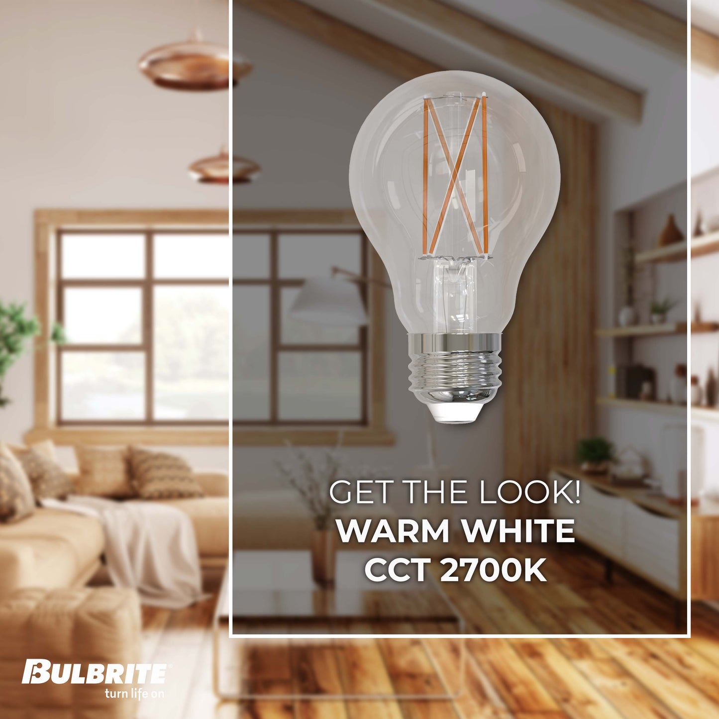 776212 - Dimmable Clear A19 LED Light Bulb - 7.6 Watt - 2700K - 10 Pack