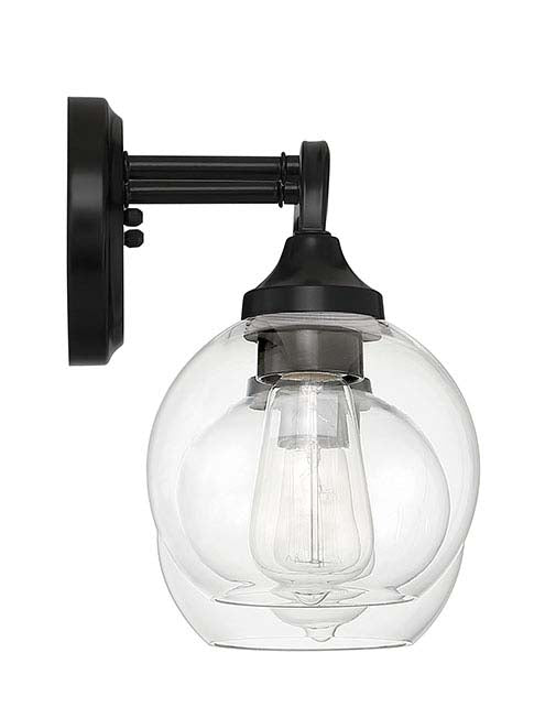 56202-FB - Glenda 2 Light 14.75" Wide Vanity Light - Flat Black