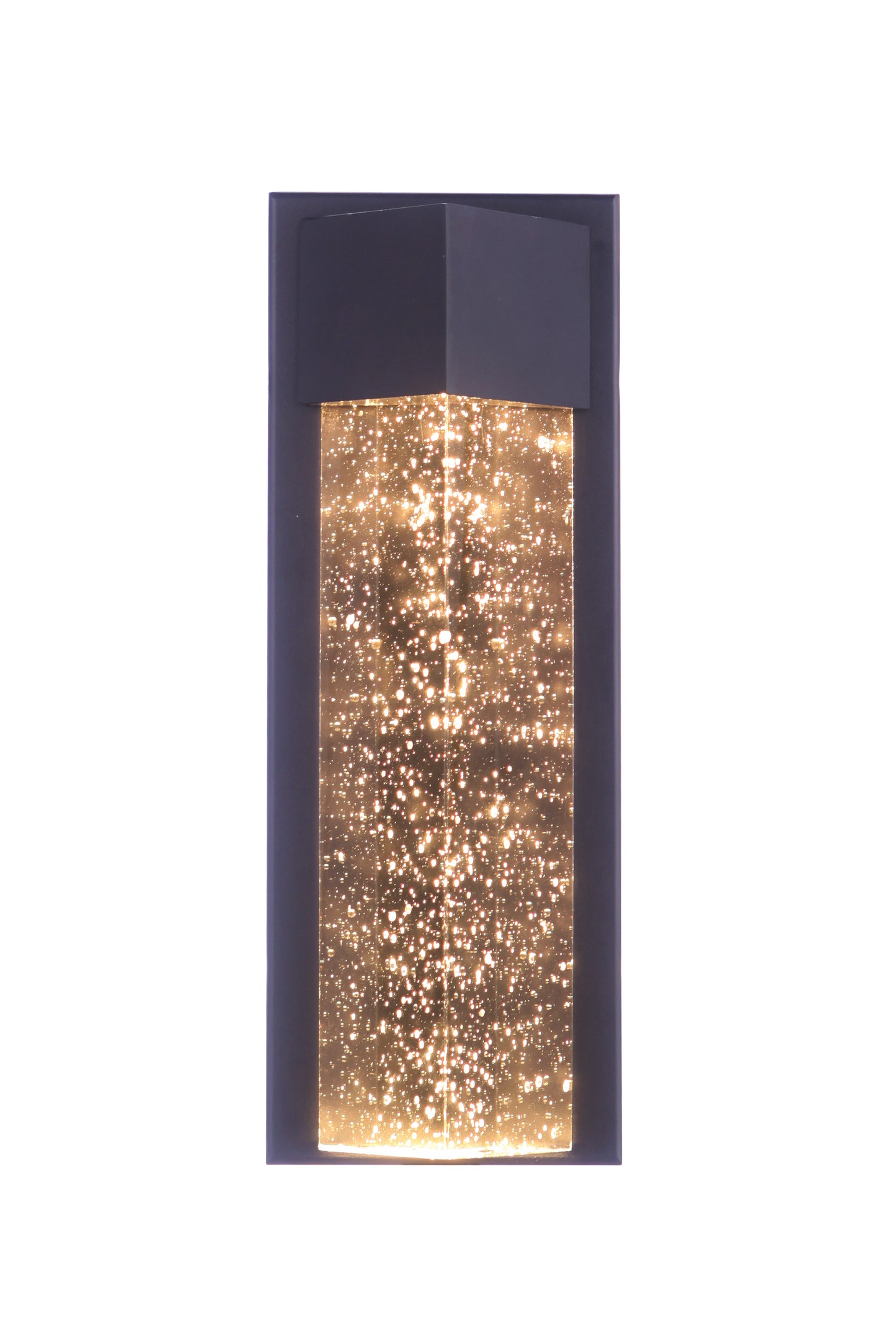 ZA6202-MN-LED - Tony 2 Light 13" High Outdoor Pocket Sconce - Midnight