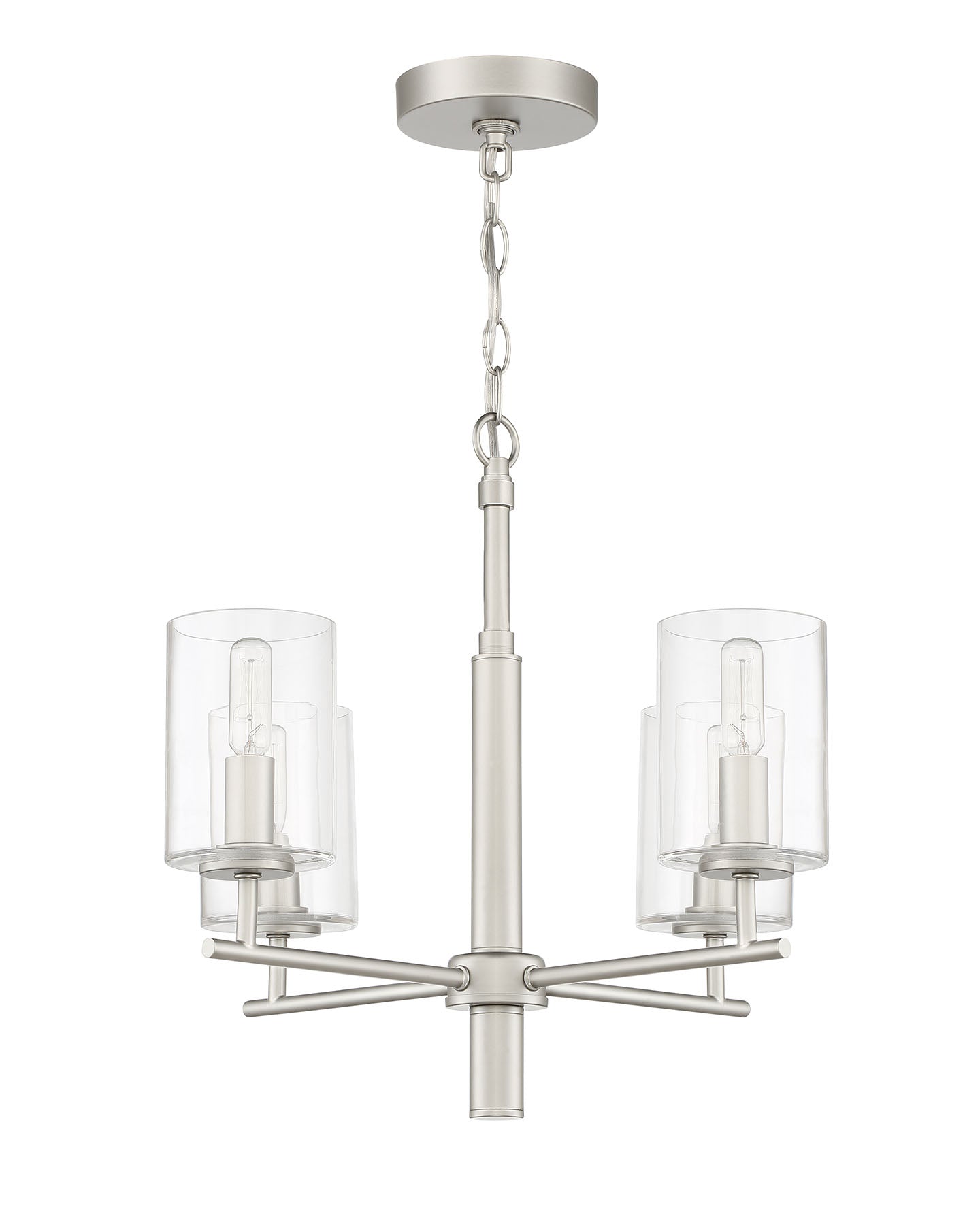 55624-SN - Hailie 4 Light 20" Wide Chandelier - Satin Nickel