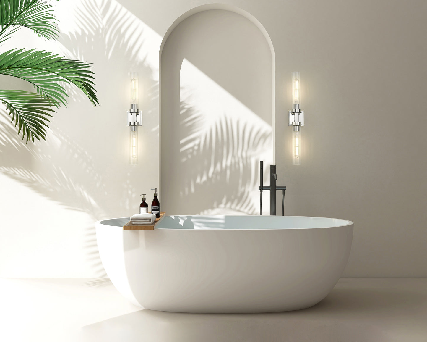 740-2W-PN - Beau 2 Light Wall 27" Sconce - Polished Nickel