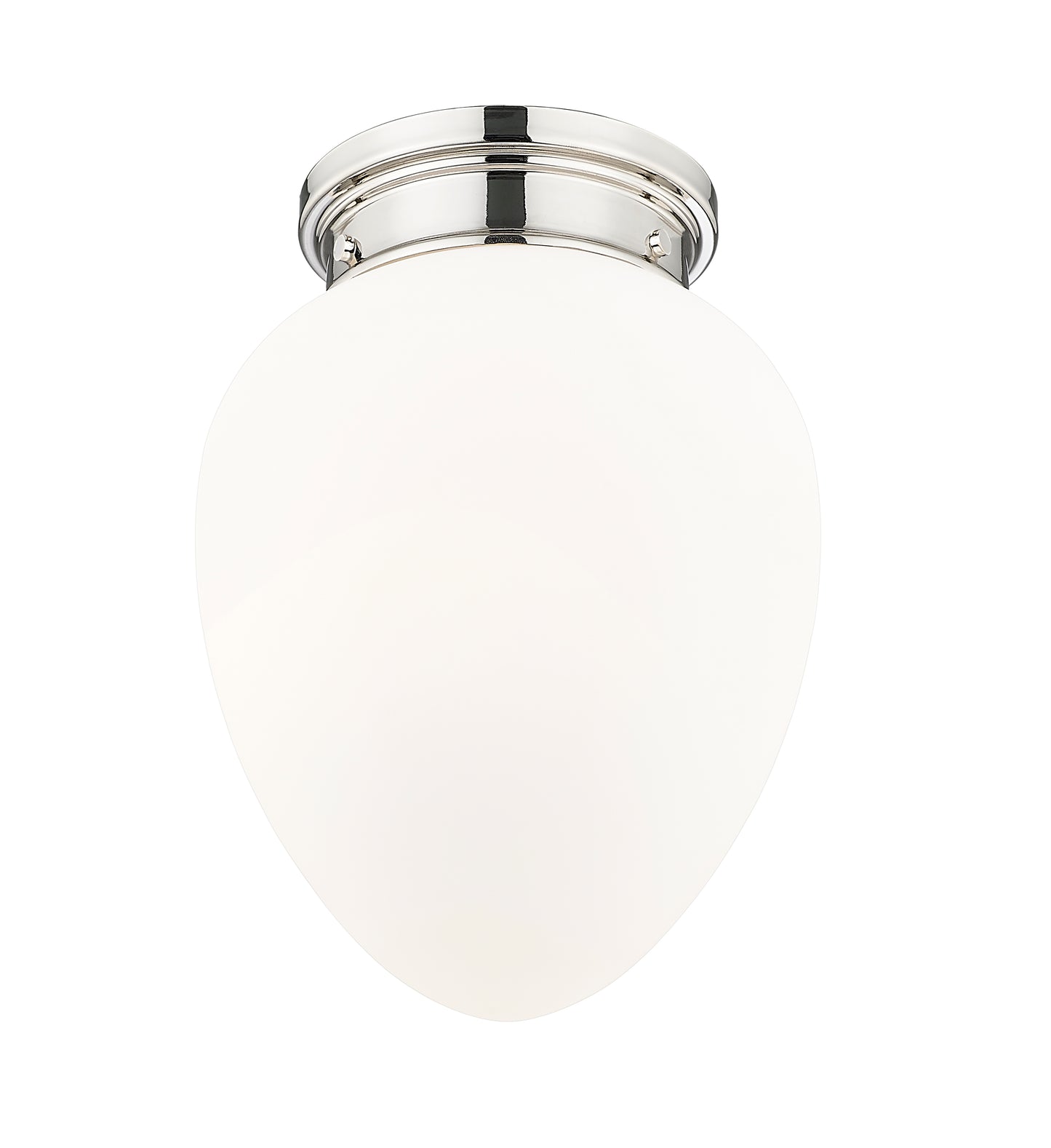 1945F9-PN - Gideon 1 Light Flush 10" Mount - Polished Nickel