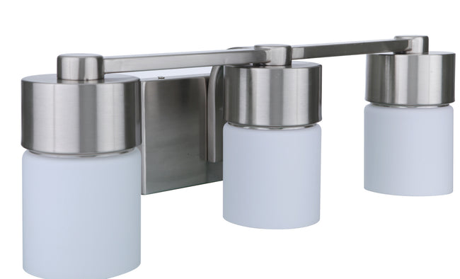 12322BNK3 - District 3 Light 22" Wide Vanity Light - Brushed Nickel
