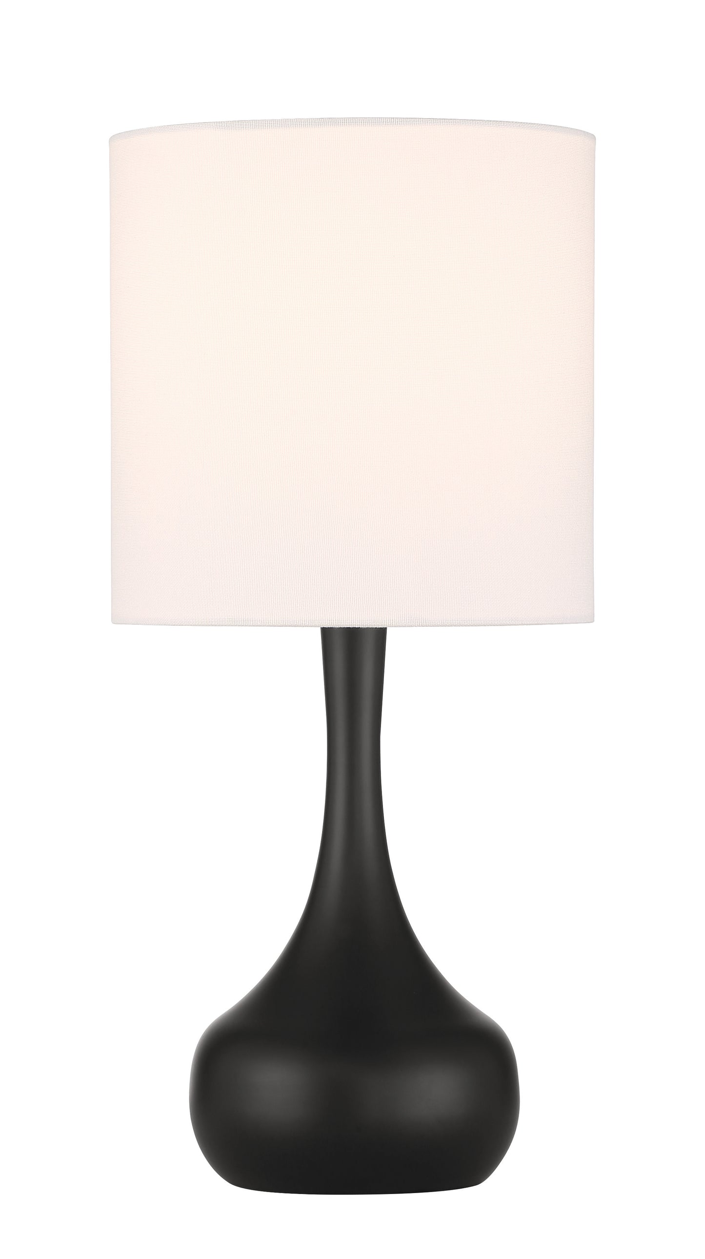 86226FB-T - Pallo 1 Light 17" High Table Lamp - Flat Black