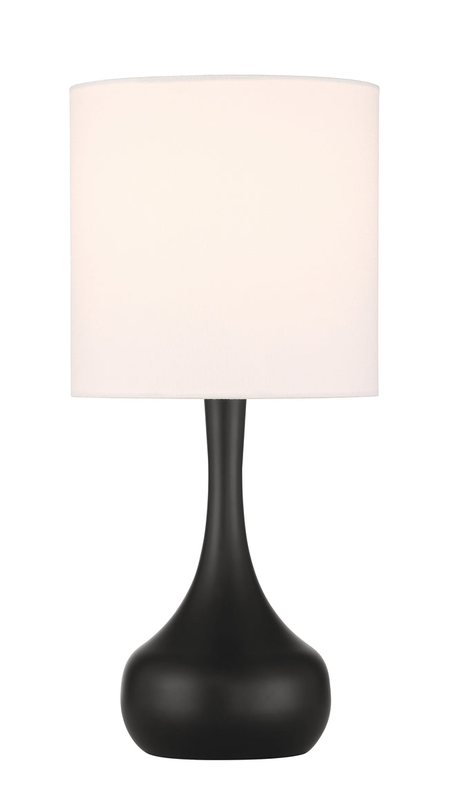 86226FB-T - Pallo 1 Light 17" High Table Lamp - Flat Black