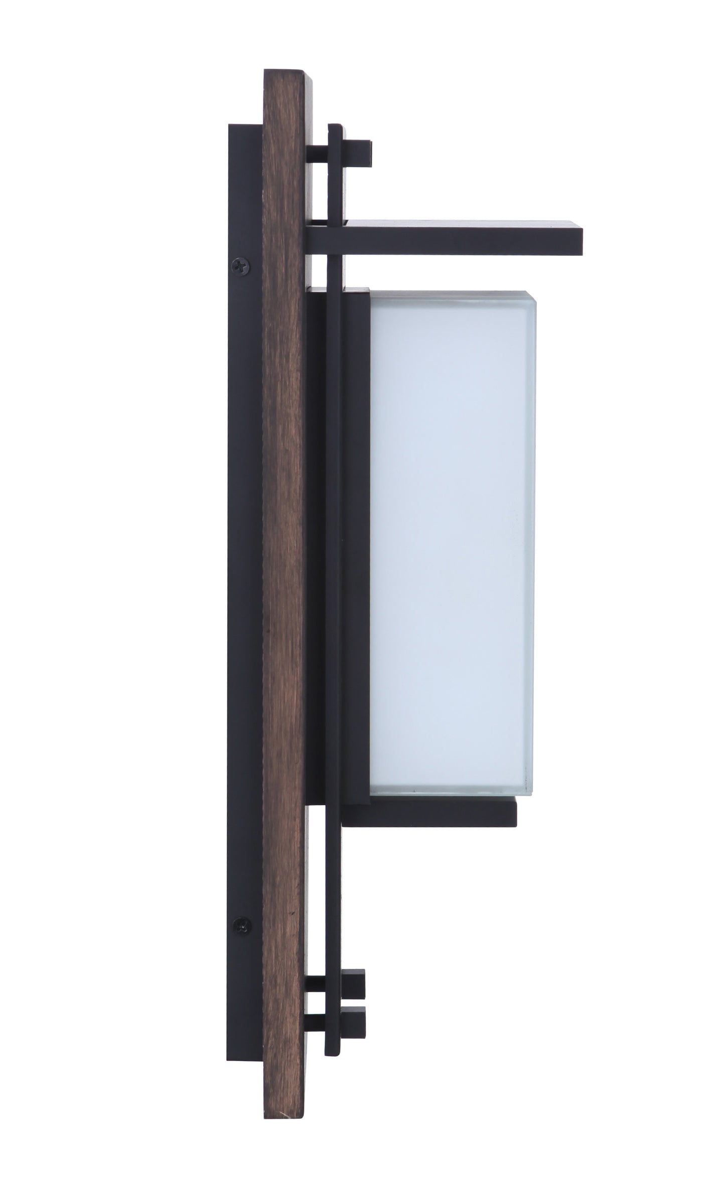 ZA2502-WBMN-LED - Heights 1 Light 15" High Outdoor Wall Lantern - Whiskey Barrel / Midnight