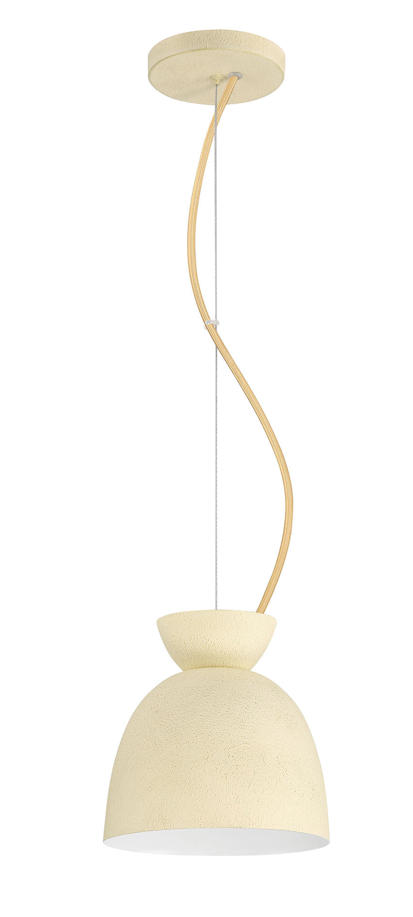 59191-CW - Ventura Dome 1 Light 7.5" Wide Mini Pendant - Cottage White