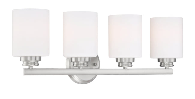 50504-BNK-WG - Bolden 4 Light 25" Wide Vanity Light - Brushed Nickel
