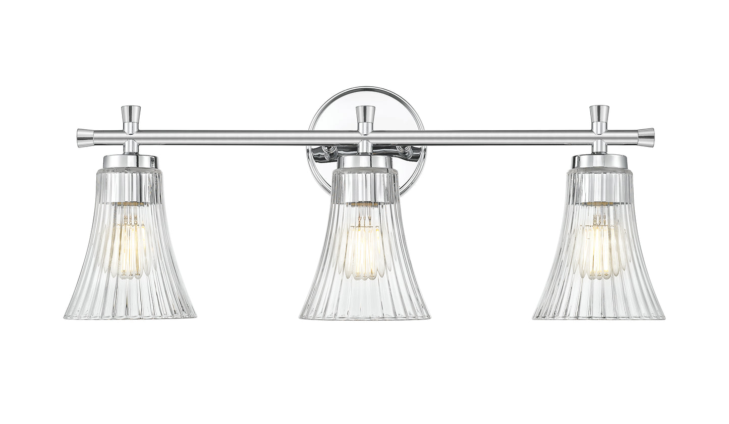 7519-3V-CH - Belle 3 Light 24" Vanity - Chrome