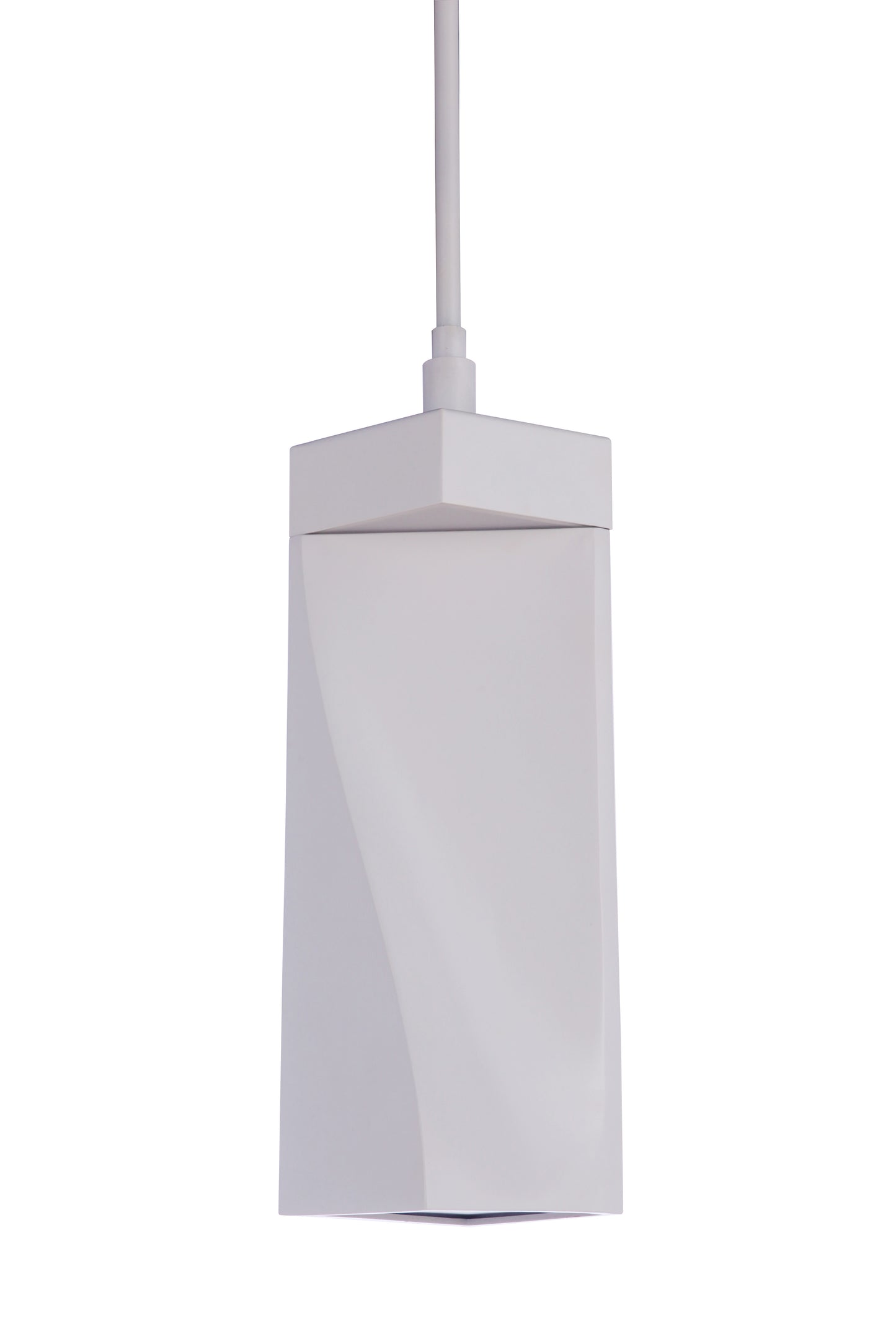 P990W-LED - Drama 2 Light 6" Wide Mini Pendant - White