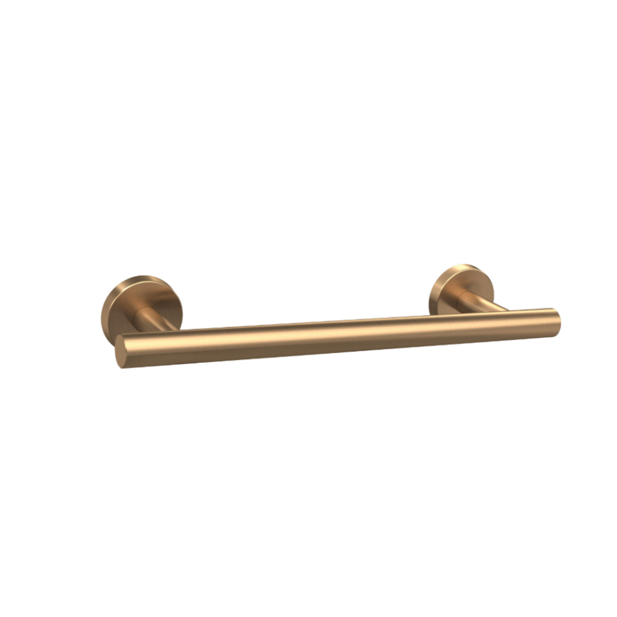 ARRONDIBBZ13 - Bathroom Kit with Tissue Roller and Towel Bar - Golden Champagne