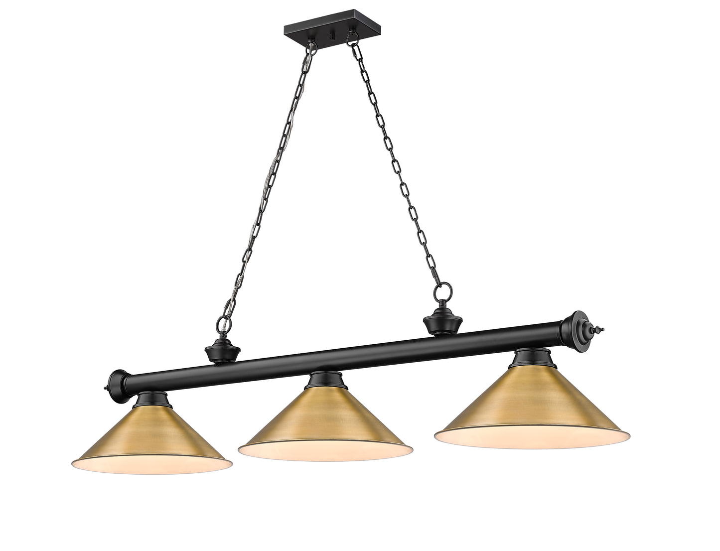 2306-3MB-RB15 - Cordon 3 Light 57" Billiard - Matte Black