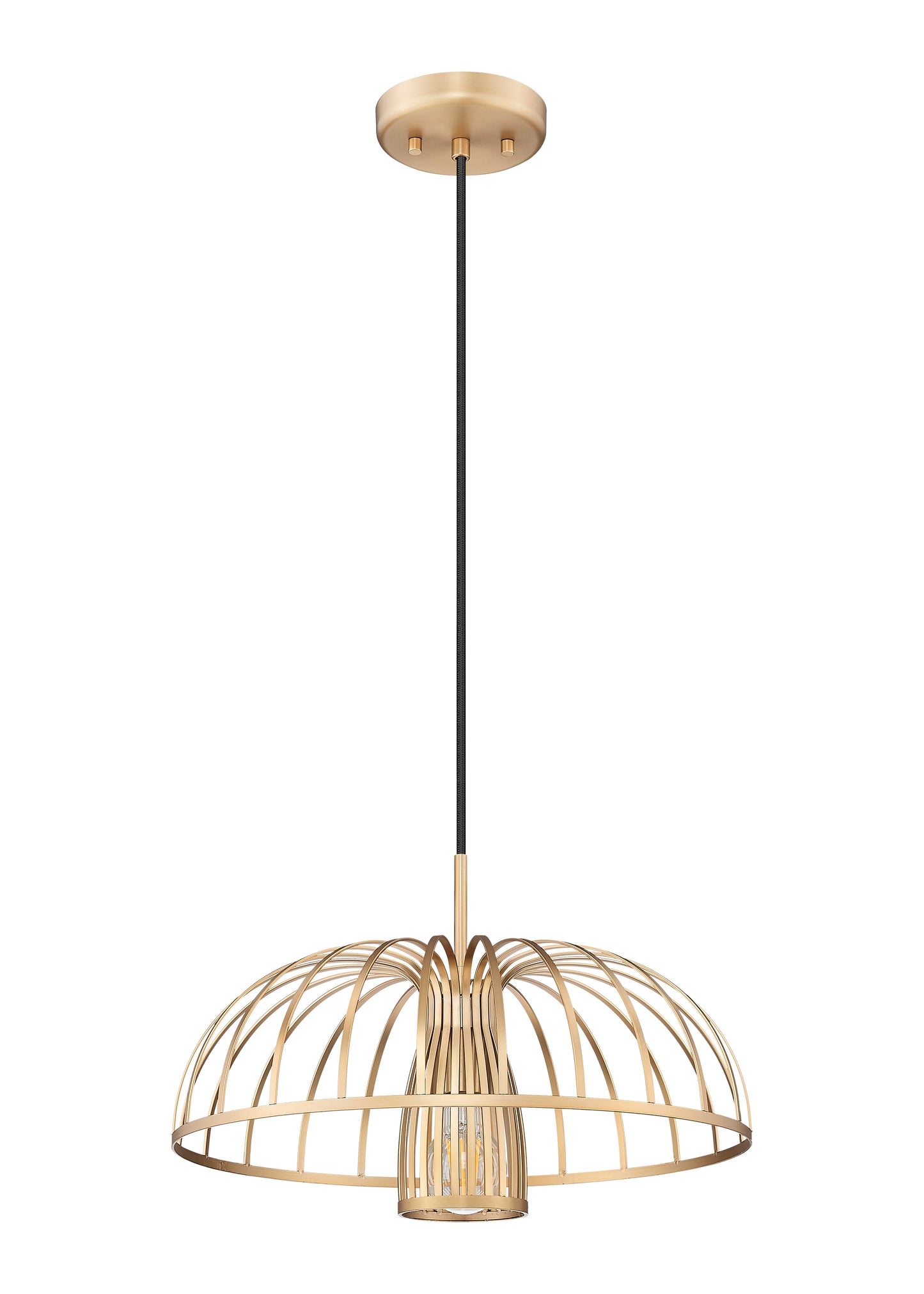 623P16-MGLD - Valencia 1 Light 16" Pendant - Modern Gold