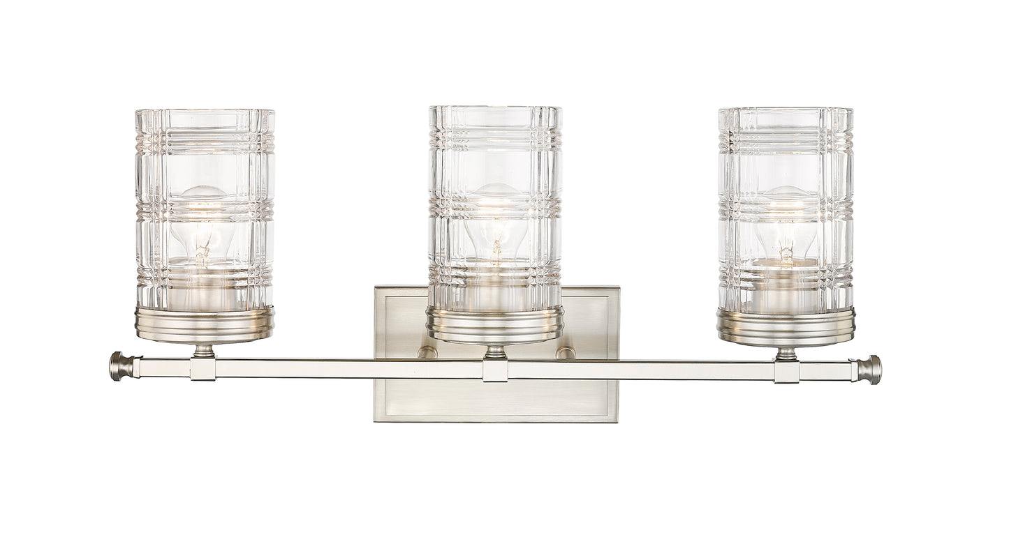 344-3V-BN - Archer 3 Light 25" Vanity - Brushed Nickel