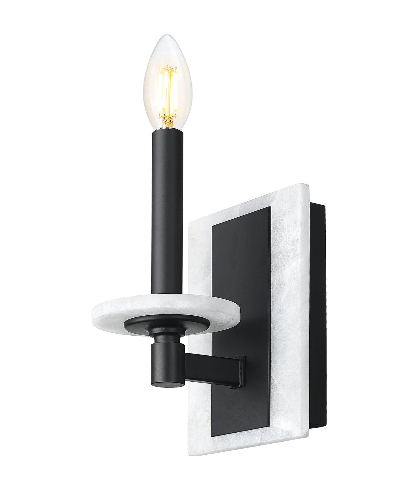 3045-1S-MB - Kaden 1 Light Wall 9" Sconce - Matte Black