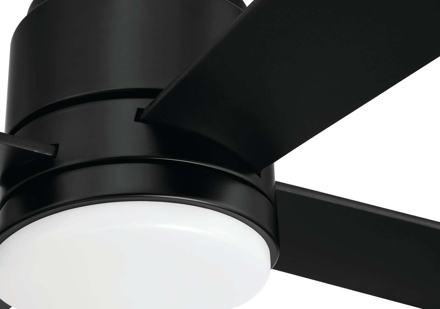 MCY60FB4 - McCoy 60" 4-blade ceiling fan with 2-wire HW wall control 60" 4 Blade Ceiling Fan with Light Kit - Flat Black
