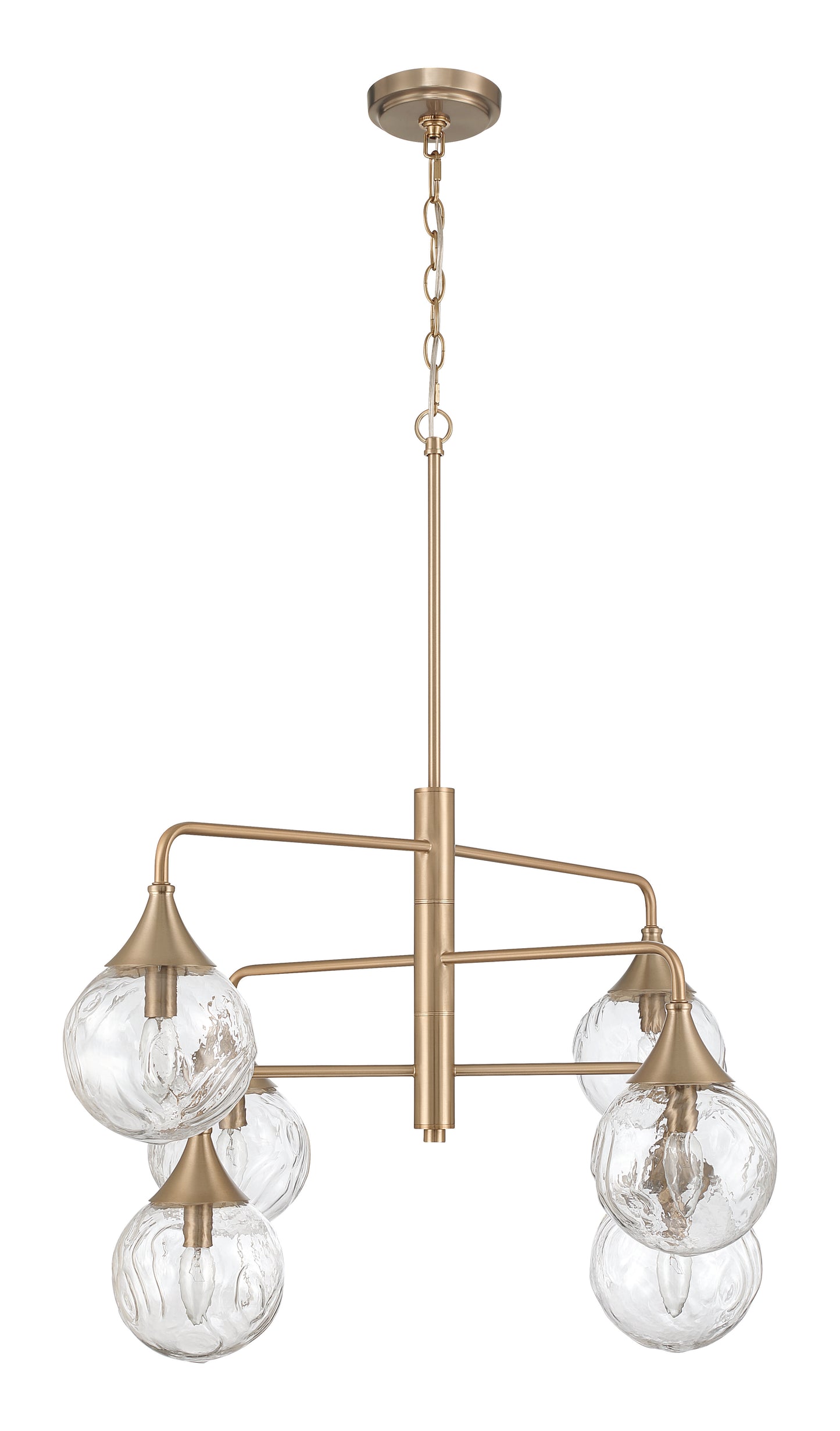 61226-CPZ - Reflection 6 Light 36" Wide Chandelier - Premium Bronze