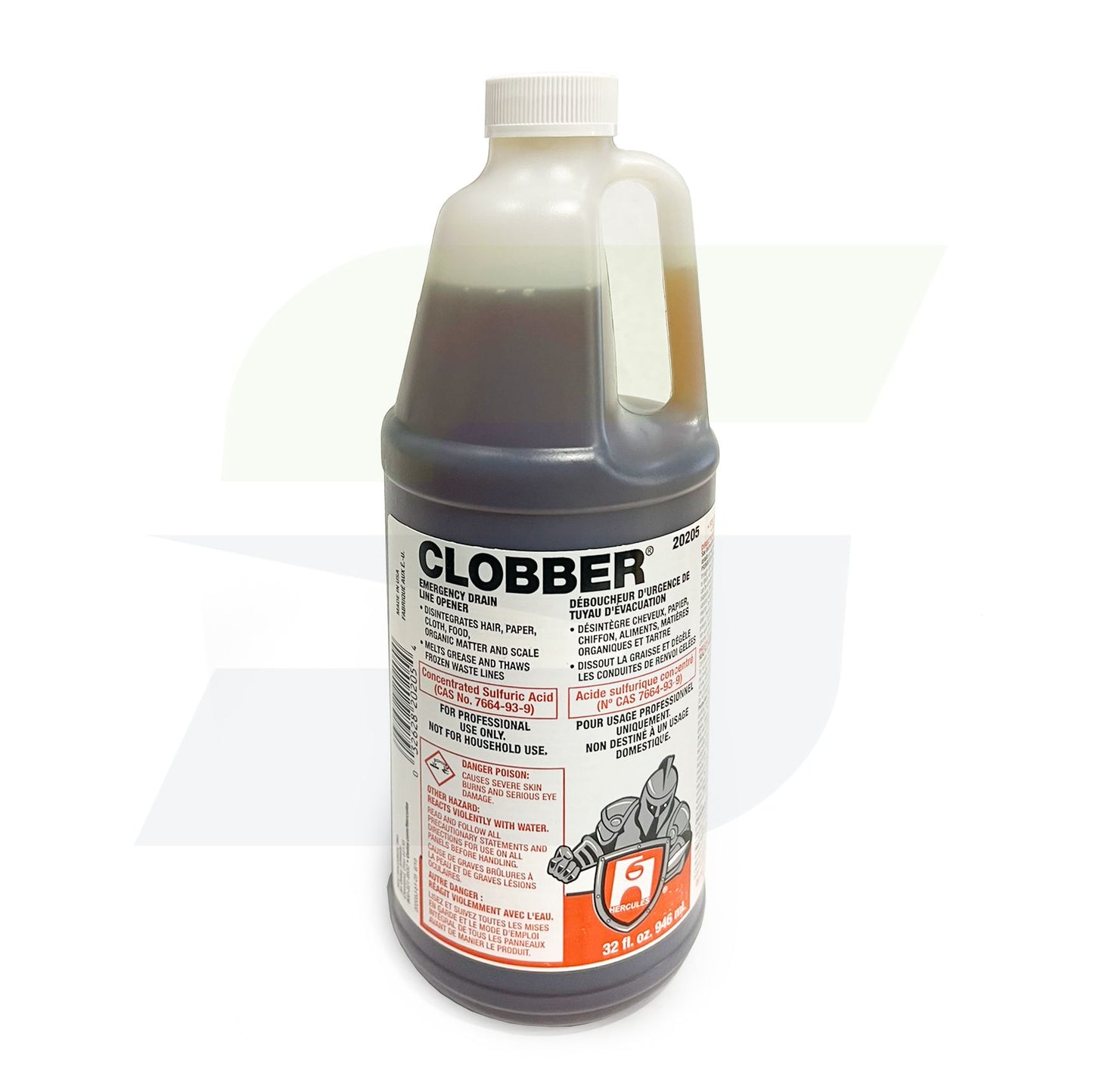 20205 - Hercules Clobber Drain And Waste System Cleaner - 32 oz