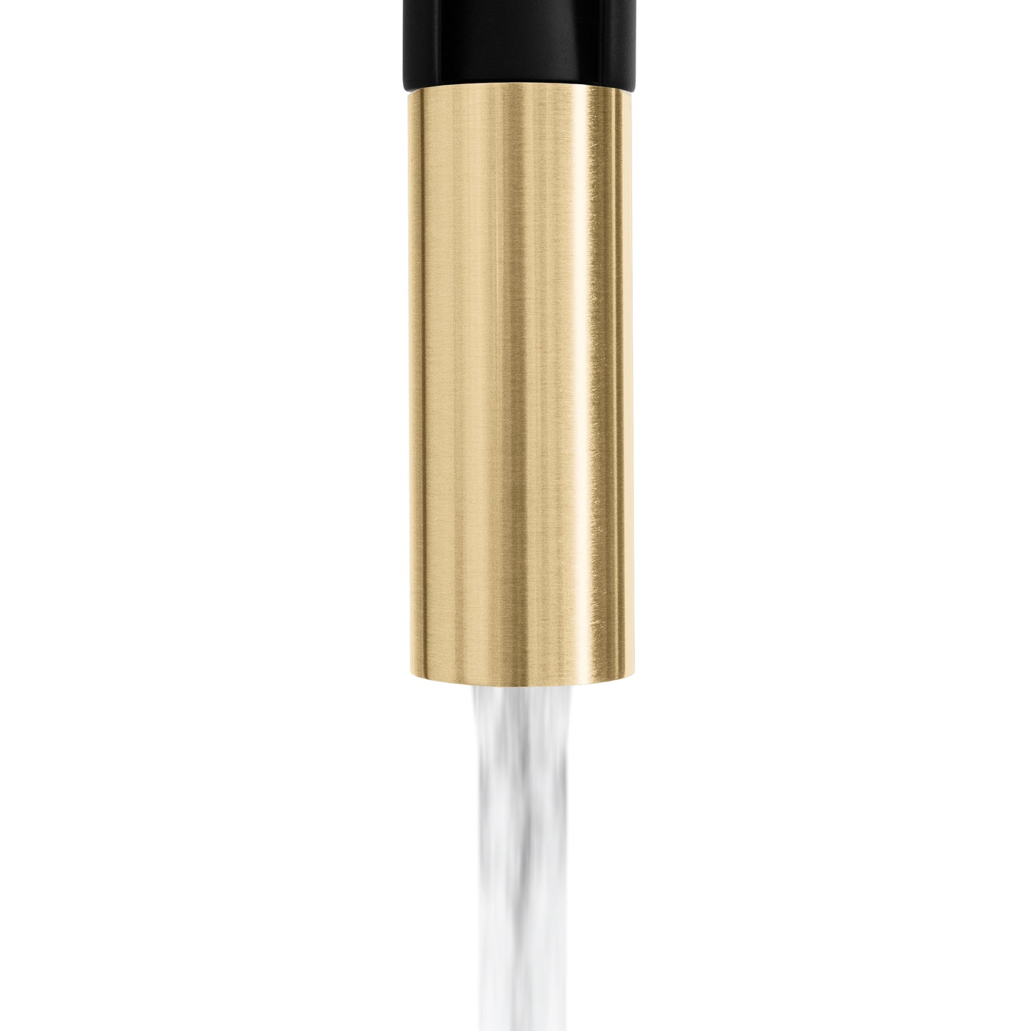 SRA-KF-ZMBCB - Autograph Edition Sierra Pull Down Spring Single Handle Kitchen Faucet in Matte Black and Champagne Bronze