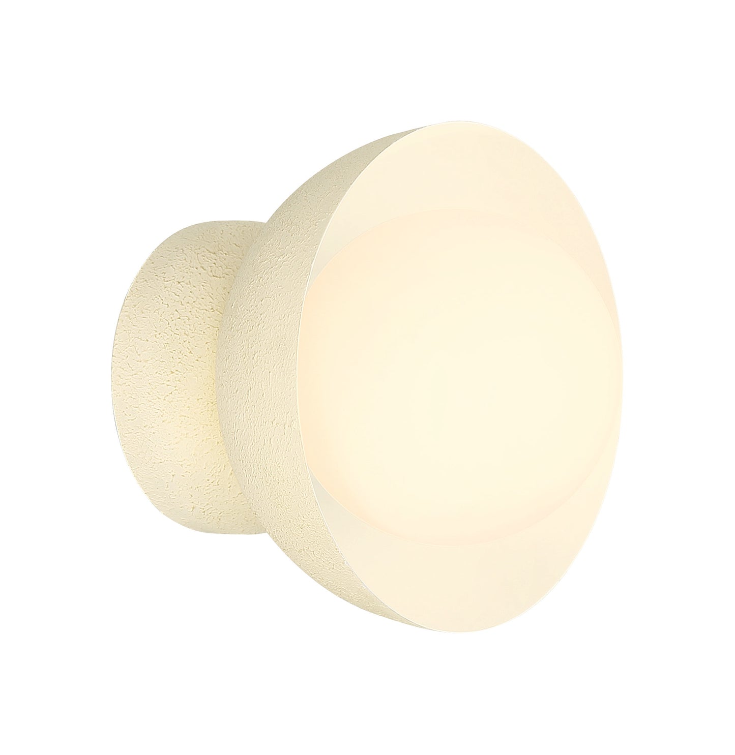 59161-CW - Ventura Dome 1 Light 7.63" High Wall Sconce - Cottage White