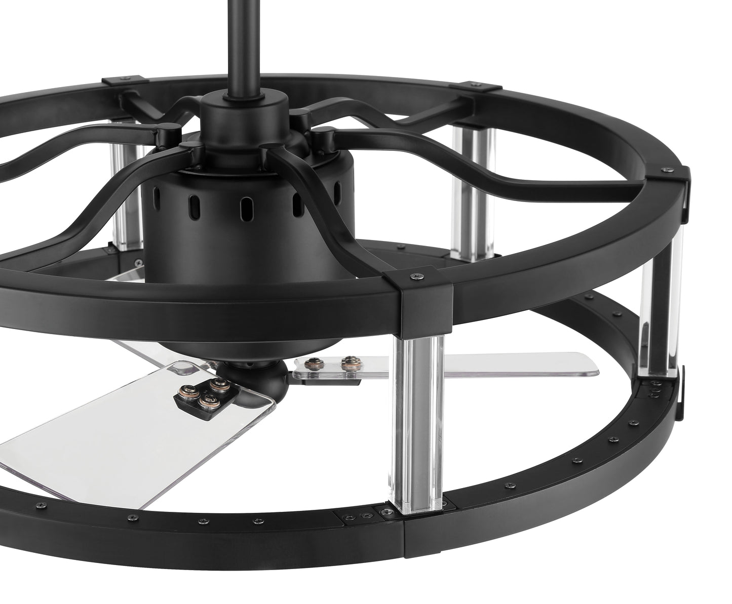 ALS24FB3 - Alexis 18" 3 Blade Ceiling Fan with Light Kit - Flat Black