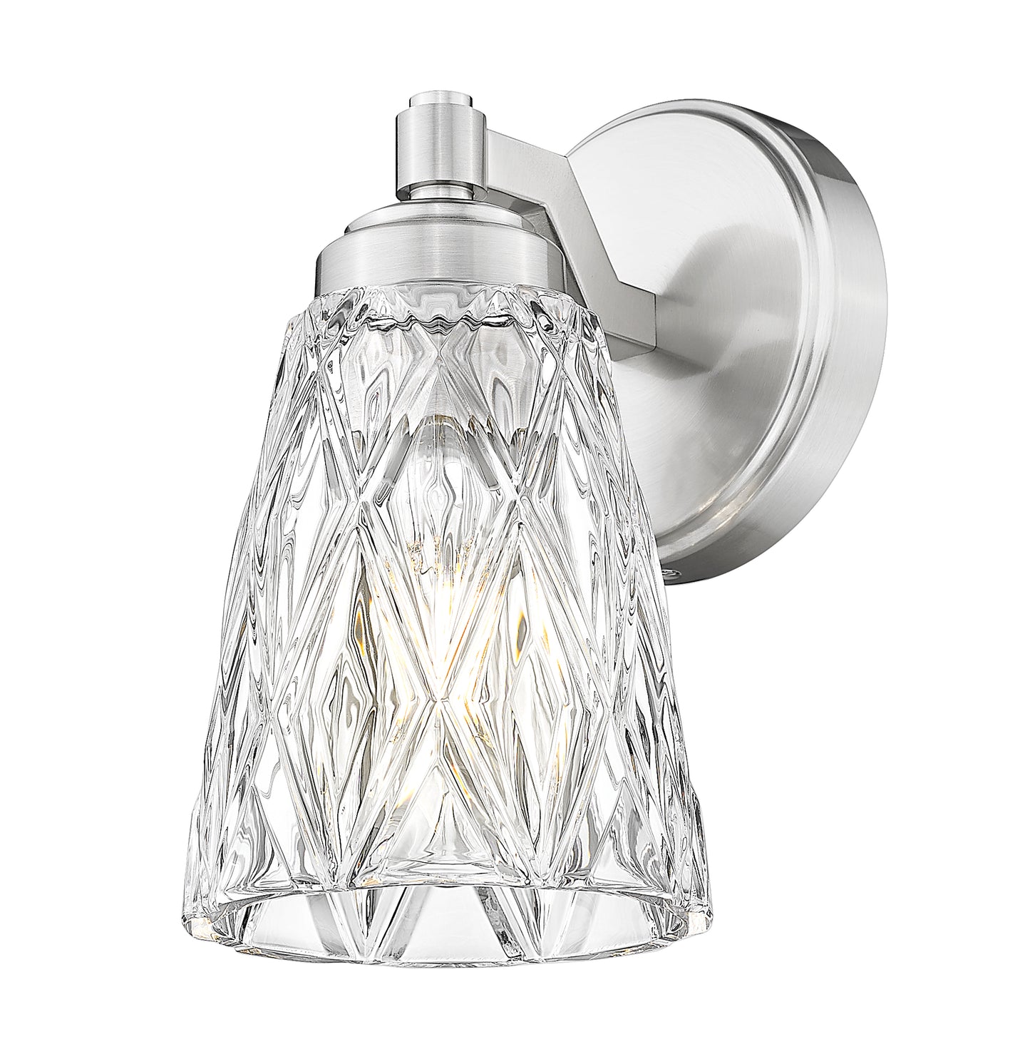 1960-1S-BN - Andree 1 Light Wall 9" Sconce - Brushed Nickel