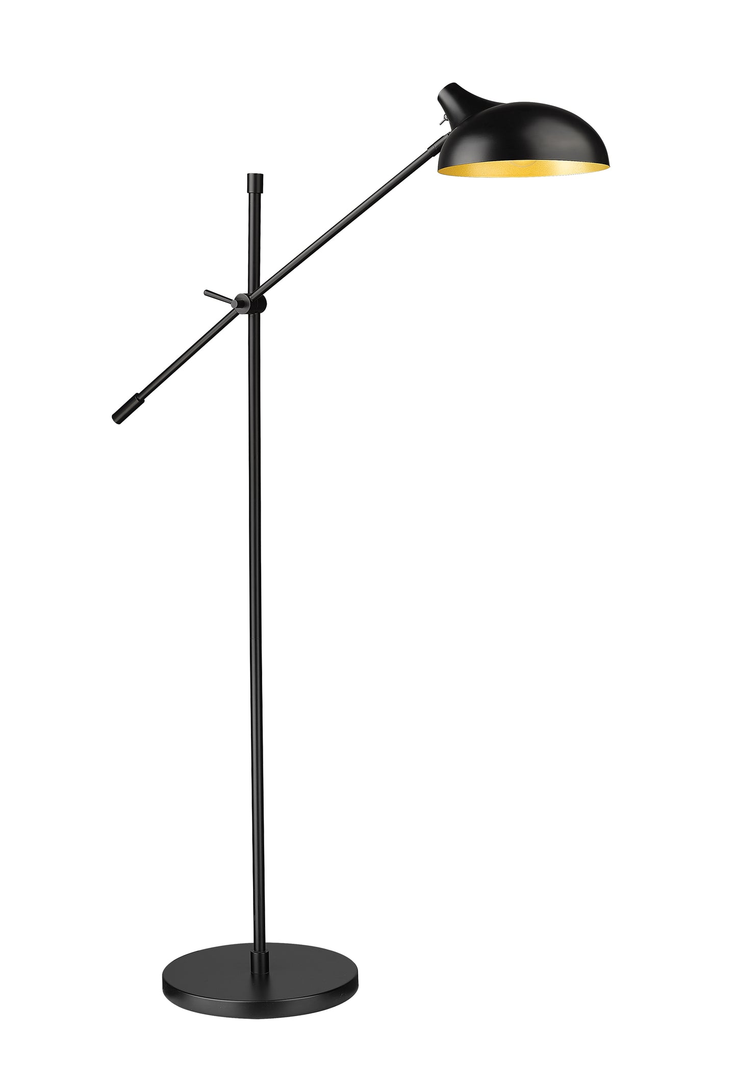 1942FL-MB - Bellamy 1 Light Floor 52" Lamp - Matte Black