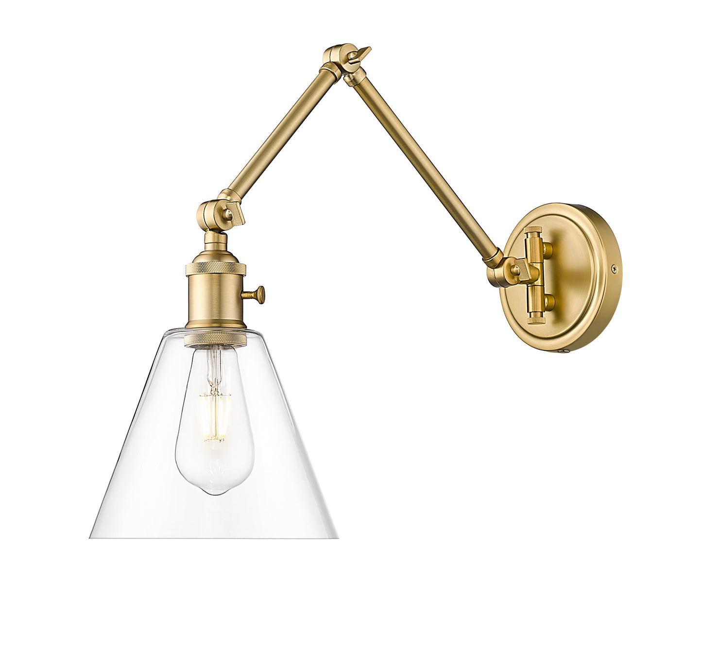 348S-MGLD - Gayson 1 Light Wall 8" Sconce - Modern Gold