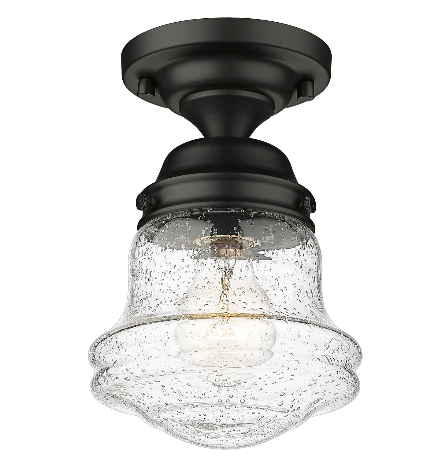 736F1-MB - Vaughn 1 Light Flush 6" Mount - Matte Black