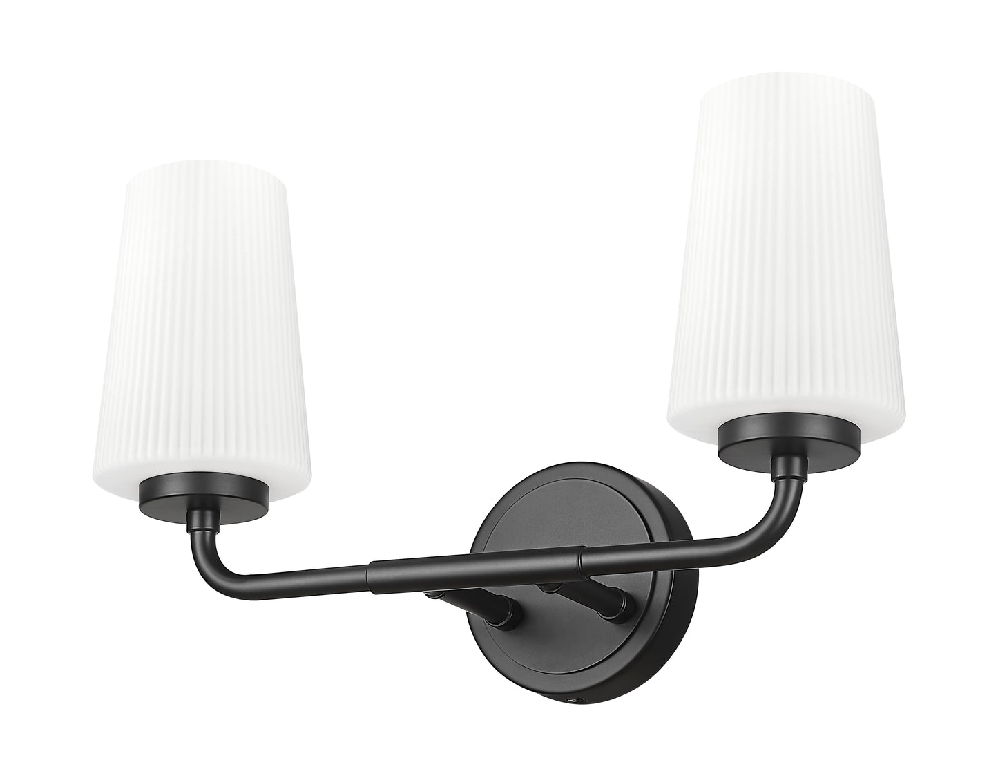 7005-2V-MB - Montford 2 Light 16" Vanity - Matte Black