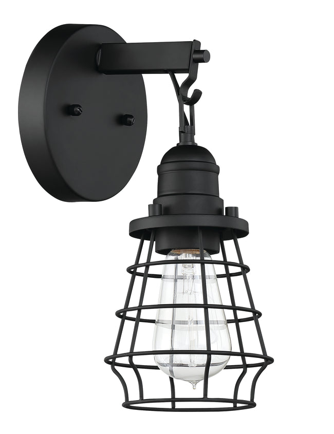 50601-FB - Thatcher 1 Light 11" High Wall Sconce - Flat Black