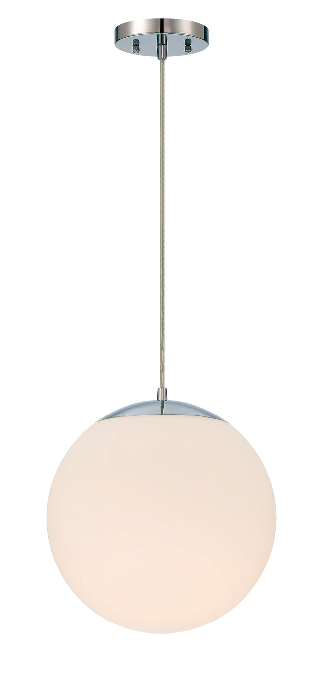56892-CH-WG - Gaze 1 Light 11.88" Wide Pendant - Chrome