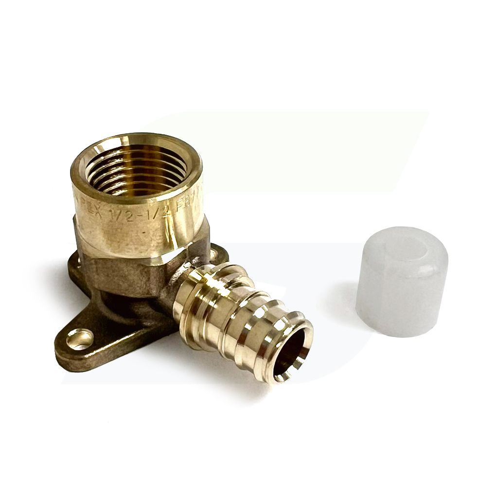422007-001 - 1" PEX x 1" FPT EVERLOC+ LF Brass Drop Ear Elbow