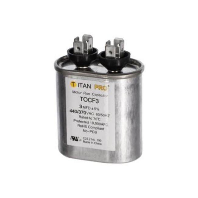 TOCF3 - TITAN PRO CAPACITOR 3 MFD 440/370V OVAL