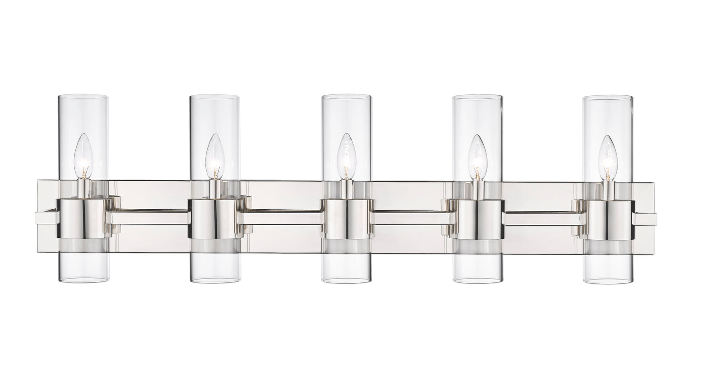 343-5V-PN - Lawson 5 Light 38" Vanity - Polished Nickel