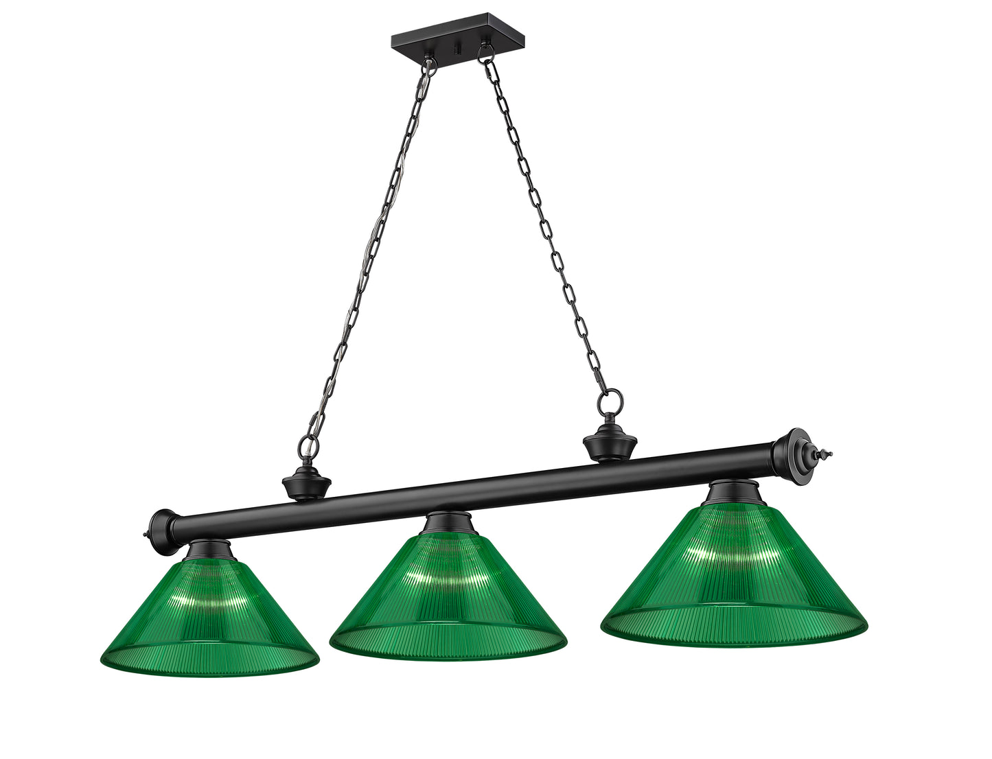 2306-3MB-ARG - Cordon 3 Light 57" Billiard - Matte Black