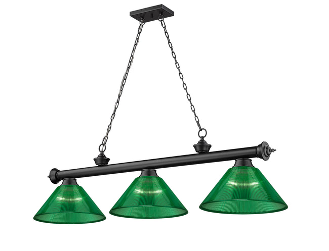2306-3MB-ARG - Cordon 3 Light 57" Billiard - Matte Black