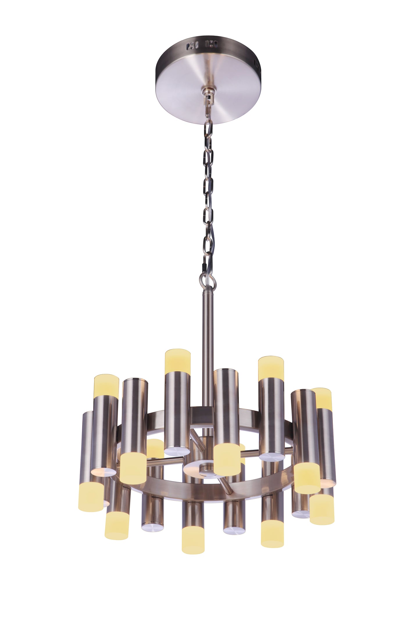 57520-BNK-LED - Simple Lux 2 Light 20" Wide Chandelier - Brushed Nickel