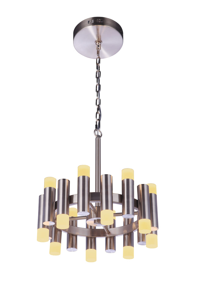 57520-BNK-LED - Simple Lux 2 Light 20" Wide Chandelier - Brushed Nickel