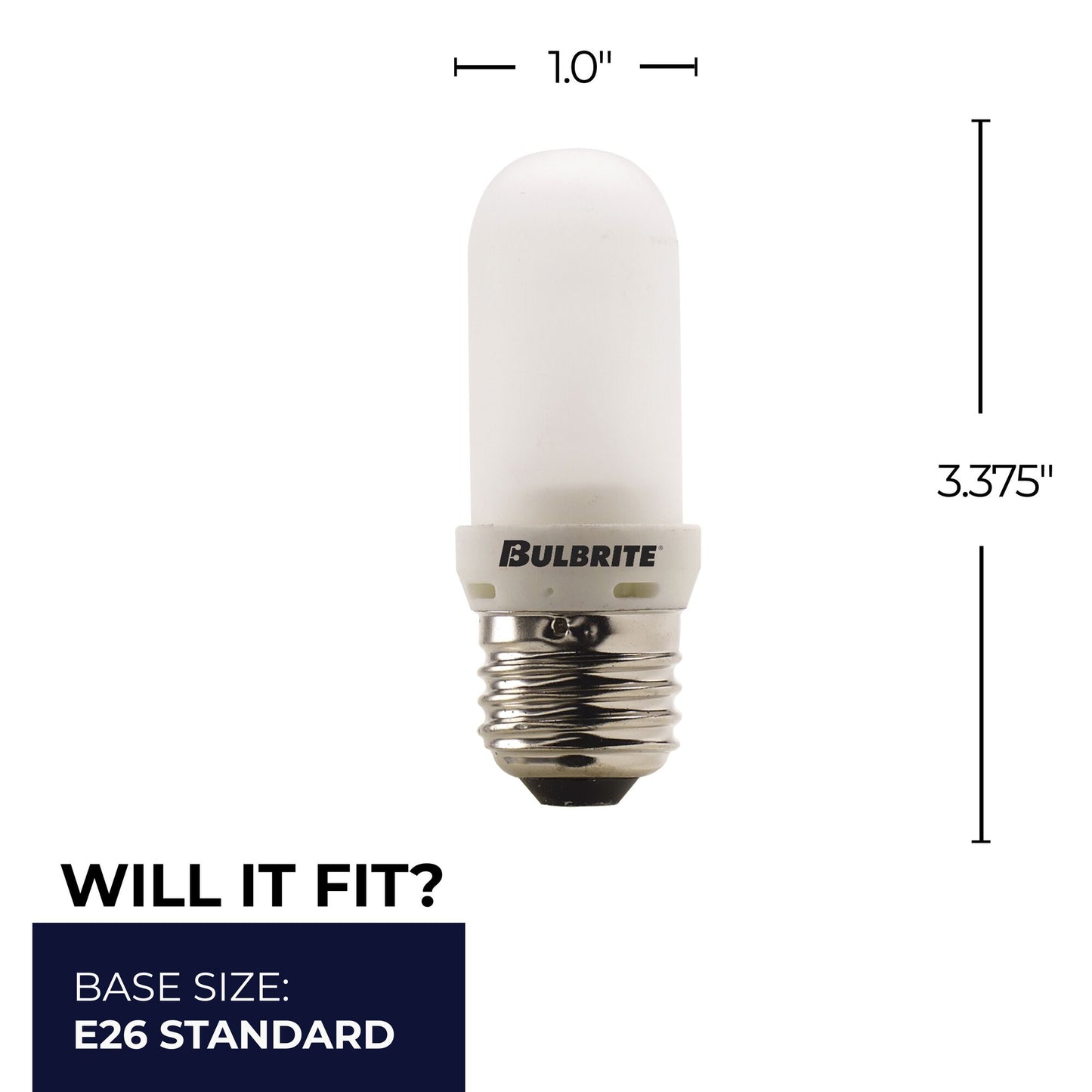 614072 - Dimmable Frost T8 Halogen Light Bulb - 75 Watt - 2900K - 5 Pack