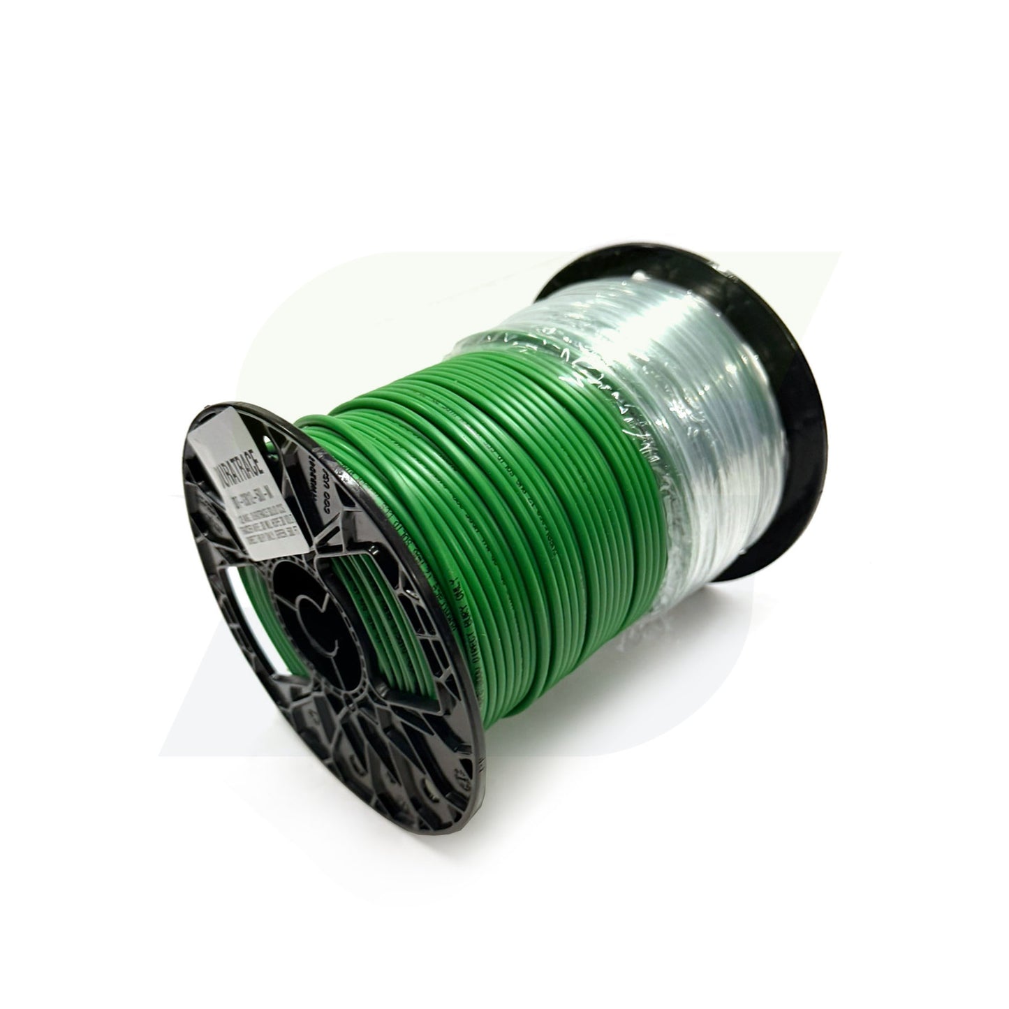 DTG-3012-500 - 12 AWG 30 mil Solid Copper Green Tracer Wire - 500 ft Roll