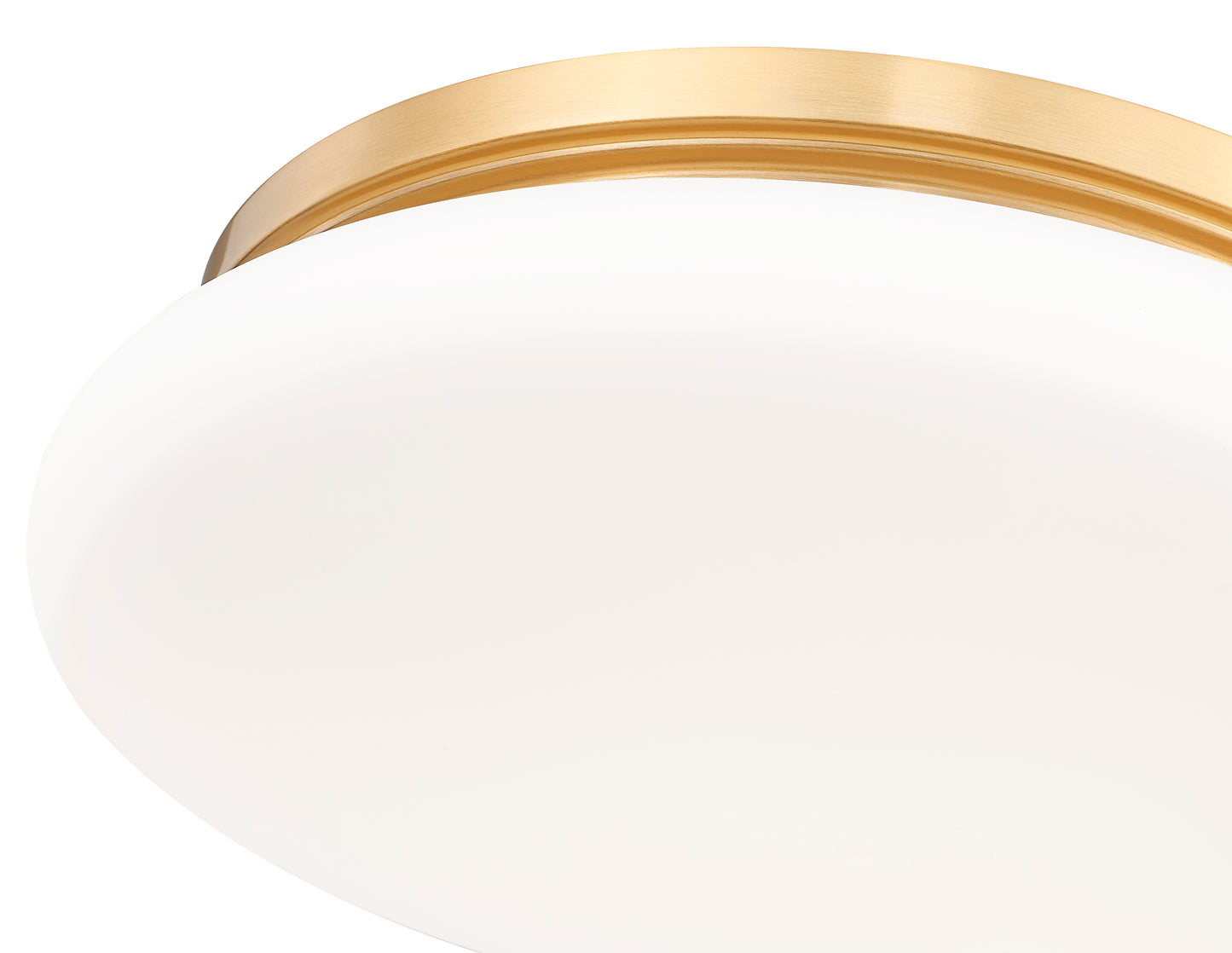 1025F16-MGLD-LED - Soleil 1 Light Flush 16" Mount - Modern Gold